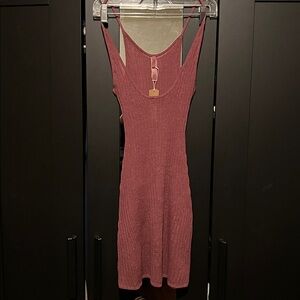 Skims sheer knit mini dress